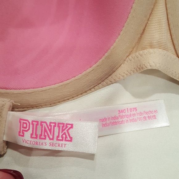 Pink Victoria Secret 34C nude great pre owned cond - Picture 3 of 4